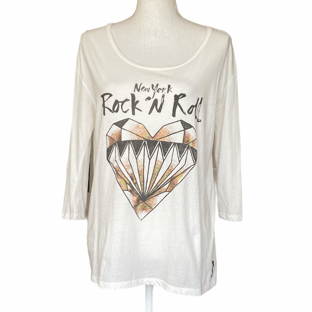 Maison Scotch  NY Rock N Roll Graphic T-shirt  size 1